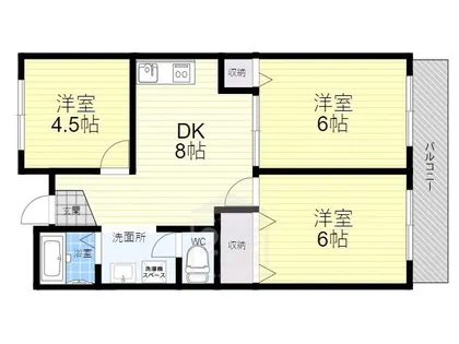 グリーンハイツ星見【2階】の間取り