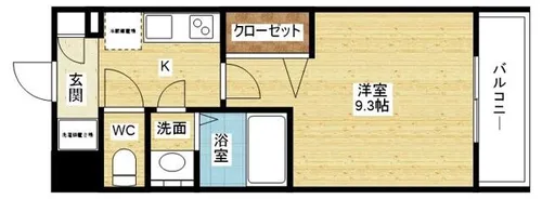 Luxe淡路【2階】の間取り