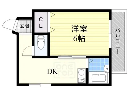 サンピア西真上【2階】の間取り