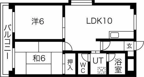 メゾンソシアル【6階】の間取り