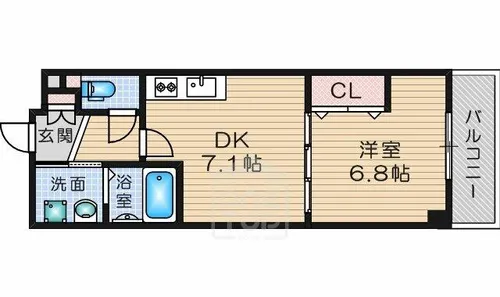 サンローズ南茨木【2階】の間取り