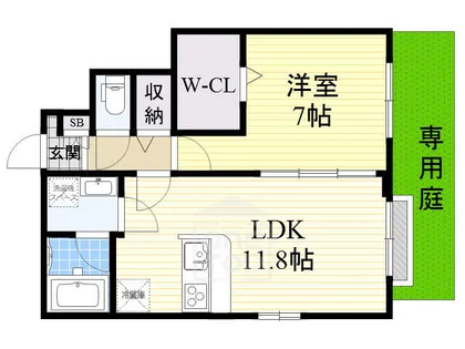 cherir上泉【1階】の間取り