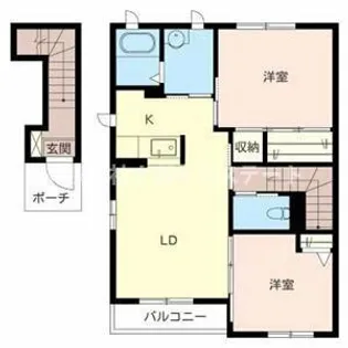 加東市上中(オアシスハイツ B棟)【2階】の間取り