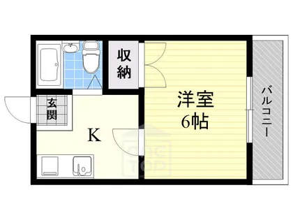 ウェルシィー氷室【102号室】の間取り