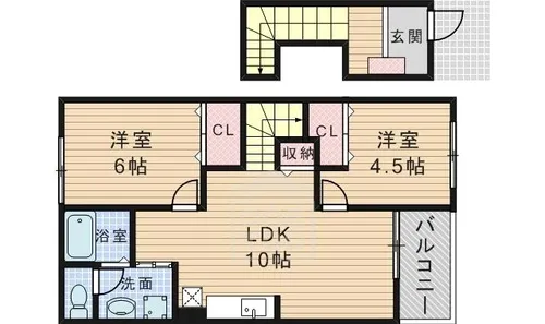 メゾンドヒル【2階】の間取り
