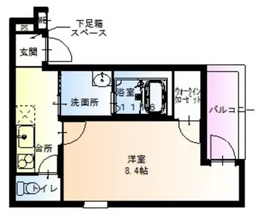 フジパレス放出Ⅵ番館【1階】の間取り