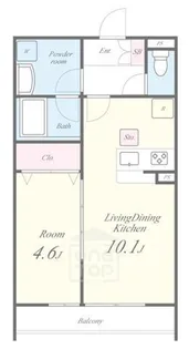 プランドール新町【1階】の間取り