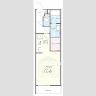 カーザモンターニャ【1階】の間取り