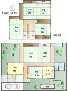 京都府京都市左京区松ケ崎西桜木町【一戸建】の間取り