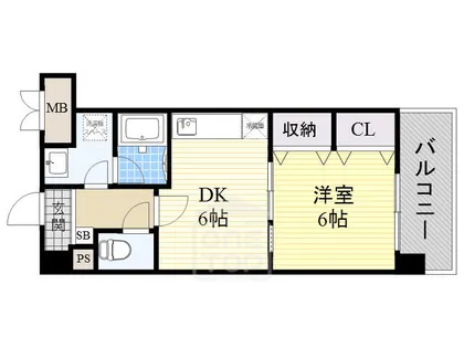 フロンティア中川【2階】の間取り
