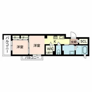 パステルC.C【0205号室】の間取り