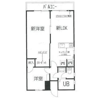 レジデンス中陣【1階】の間取り