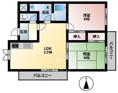 ファミール2号館【201号室】の間取り
