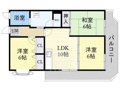 キャニオンアングル【4階】の間取り