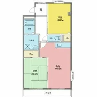 グランドールK【302号室】の間取り