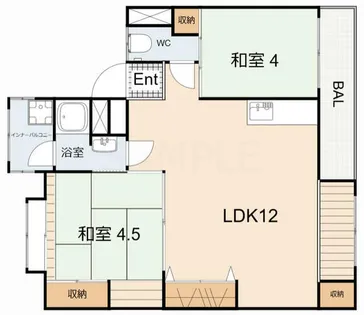 大蔵谷住宅【101号室】の間取り