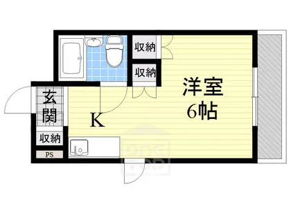 パークサイドマンション【3階】の間取り
