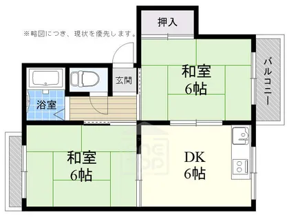 サニーハイツ【1階】の間取り