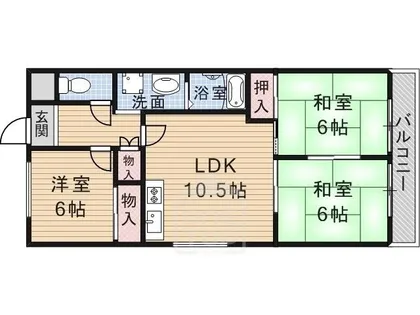 ハイツ81【3階】の間取り