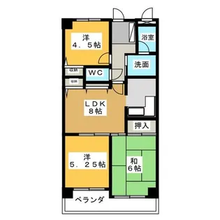 サンシャインヴィレッジ新出来【1階】の間取り