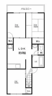 プレミールたつみ【2階】の間取り
