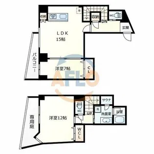 プレミアム長瀬【2階】の間取り