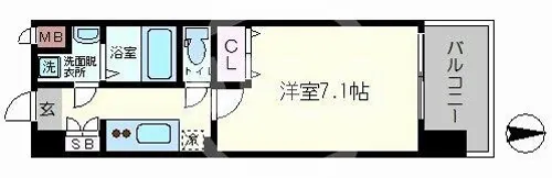 Cherry Blossom真田山【5階】の間取り