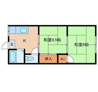 白楊荘【B号室】の間取り