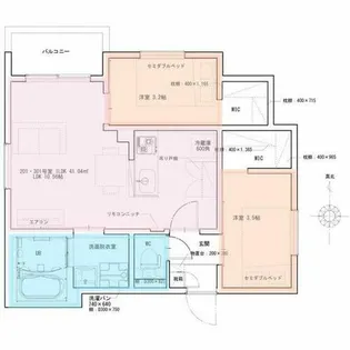 REGALEST二条【3階】の間取り