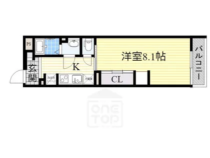 リブリ・岸辺・OSAKA【2階】の間取り