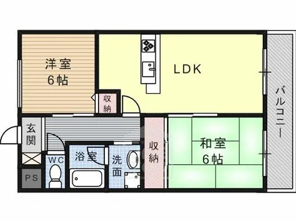 ガーデンパレス高槻【3階】の間取り