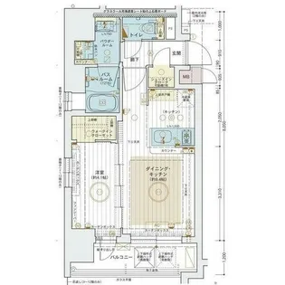 エステムコート新神戸Ⅱ駅前山手【14階】の間取り
