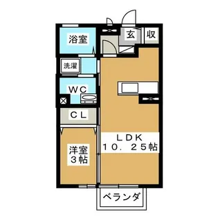 サンライズ【2階】の間取り