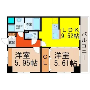 ベラヴィスタ神田【3階】の間取り