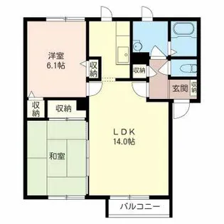 フォーチュナMT2【2階】の間取り