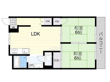ハイツ穂積【2階】の間取り