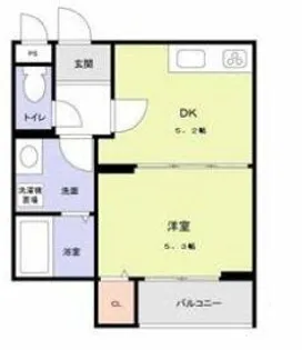 コンフォルタ中津【1階】の間取り