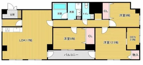 to U 天神橋【6階】の間取り