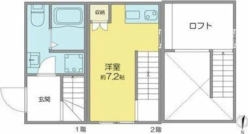 ラフィーカ金山【1階】の間取り