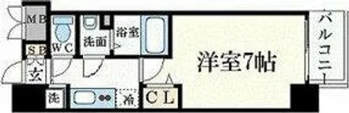 プレサンス丸の内レジデンスⅢ【15階】の間取り