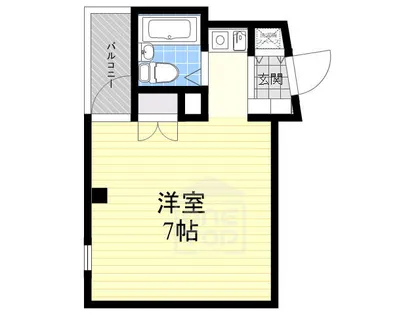 アップルハイツ富田【4階】の間取り