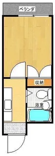 コーポ渕上【2階】の間取り
