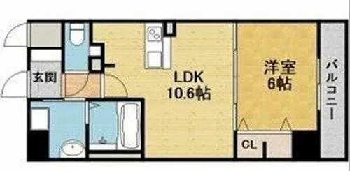 レジデンス久宝寺【3階】の間取り