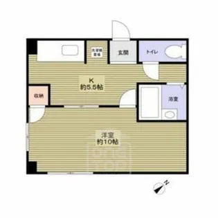 オプス正雀【1階】の間取り