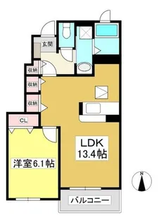 アヤソフィヤⅡ【1階】の間取り