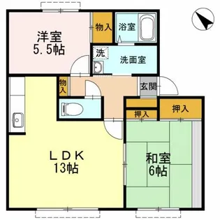 ミーツハオスKⅡ【2階】の間取り