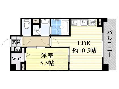 ノーヴァ千里丘【1階】の間取り