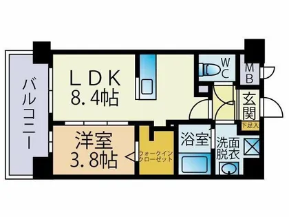DELTA BRICK【5階】の間取り