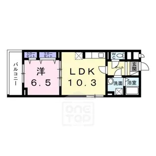 ハイダウェイホーム茨木【2階】の間取り