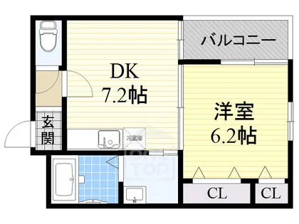 ミッドウエスト【1階】の間取り